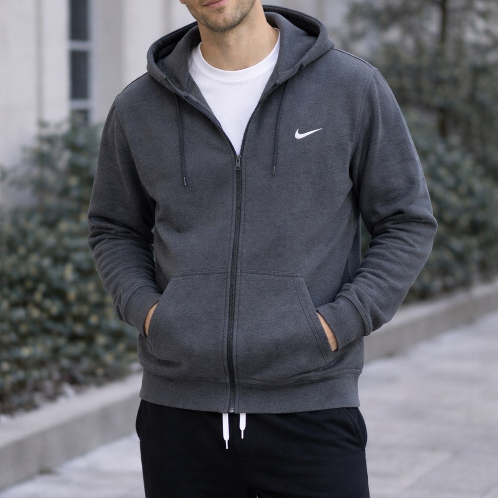 Nike Charcoal Full-Zip Hoodie